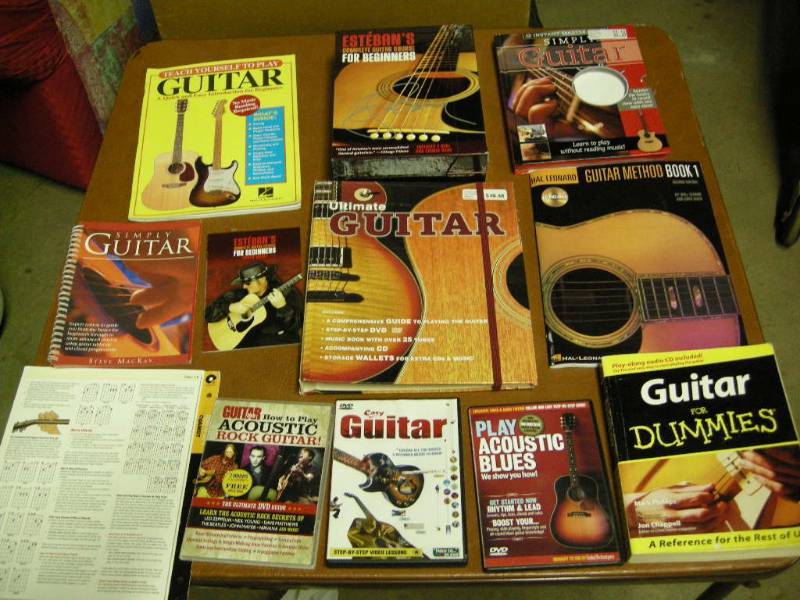 lot 46 image: Guitar - How to play booksDVDs