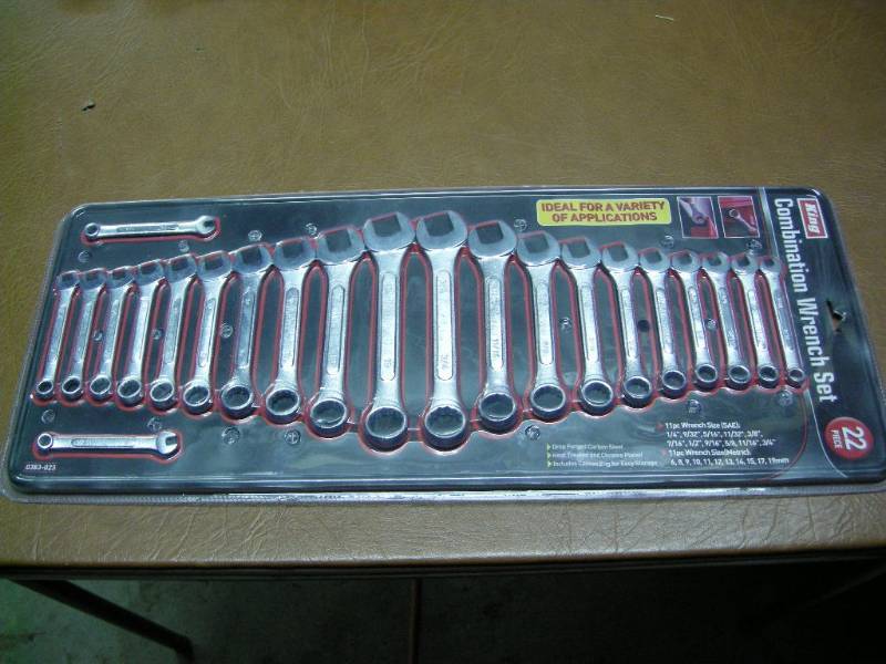 lot 75 image: King 22pc Combination Wrench Set