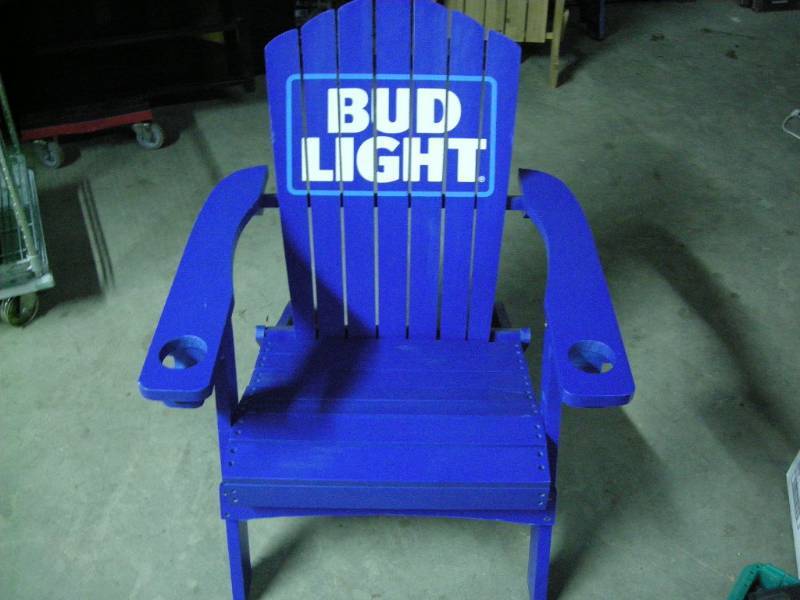 Bud Light Folding Adirondack Chair Ice Fishing Ammo Outdoors