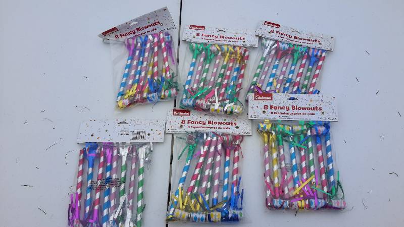 Set of 6 New Years noisemakers 8 pack