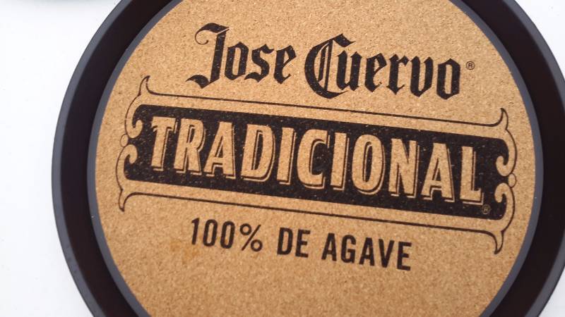 Pair Jose Guervo traditional serving trays