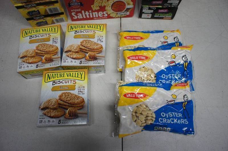 Lot of 15 Boxes of Assorted Crackers