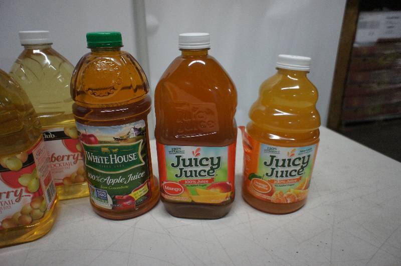 Lot of 10 Bottles of Assorted Juice