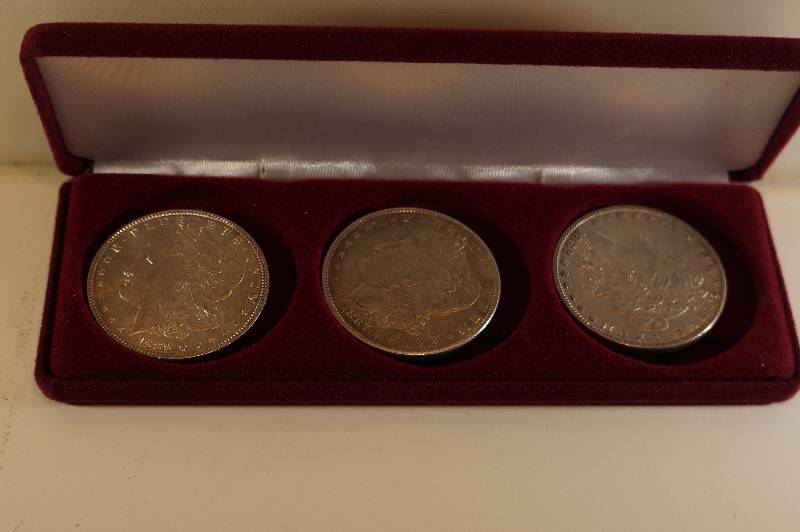 3 Morgan Silver Dollars