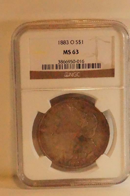 Graded Morgan Silver Dollar