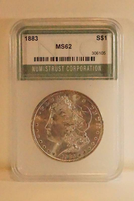 Graded Morgan Silver Dollar