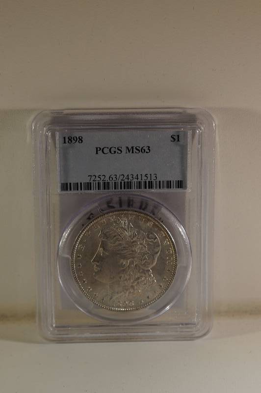 Graded Morgan Silver Dollar