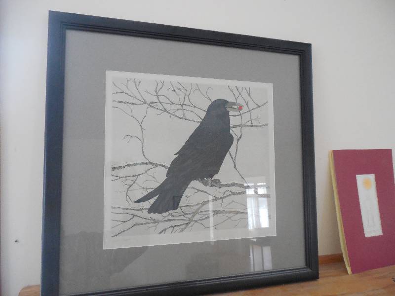 BEKI KILLORIN RAVENS MAGIC PAINTING FRAMED
