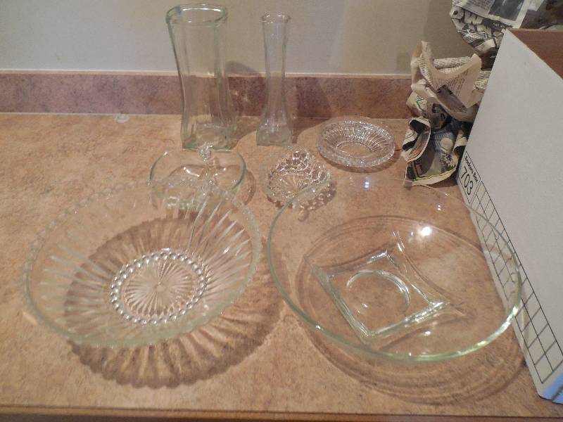 GLASS WARE DISH LOT