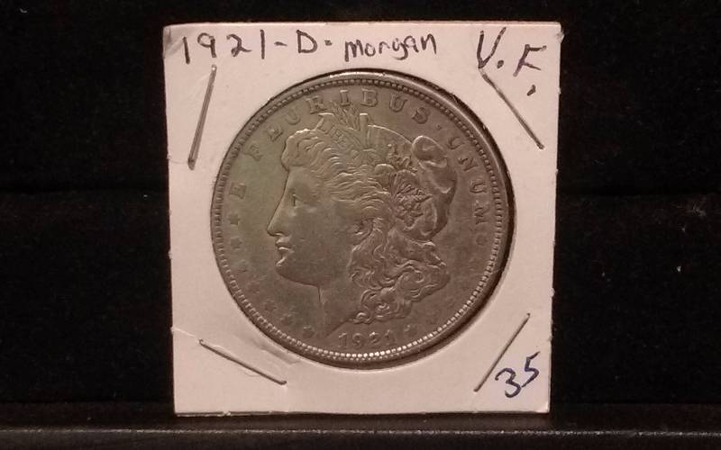 1921D Morgan Dollar, 90% silver