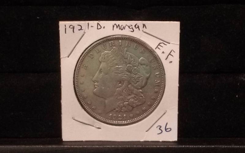 1921D Morgan Dollar, 90% silver