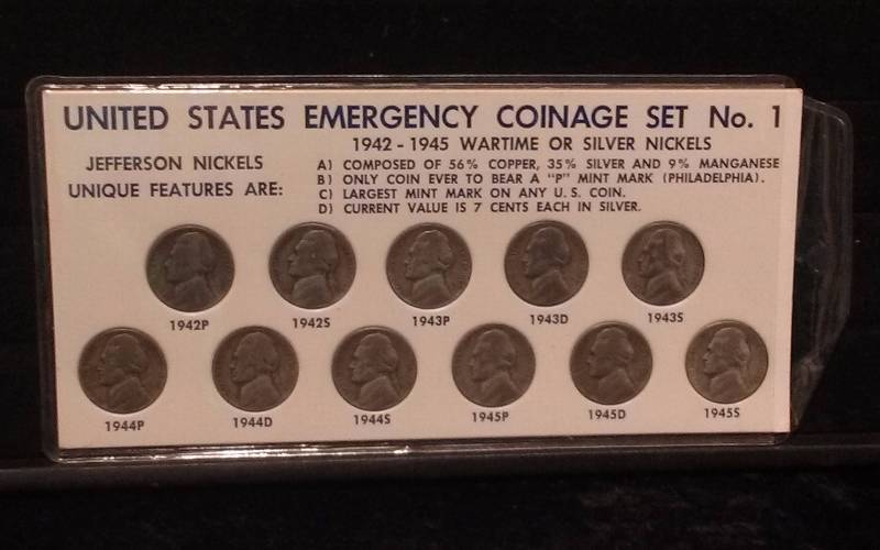 US Emergency Coinage Set No 1