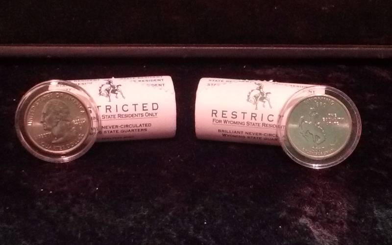 Lot - Wyoming State Quarters, BU, All D Mint, appx 40 quarters