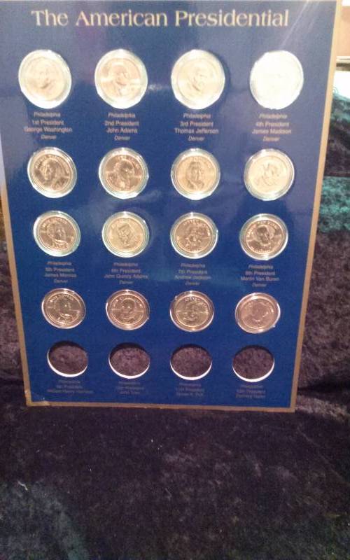 American Presidential $1 Coins, $16 face value