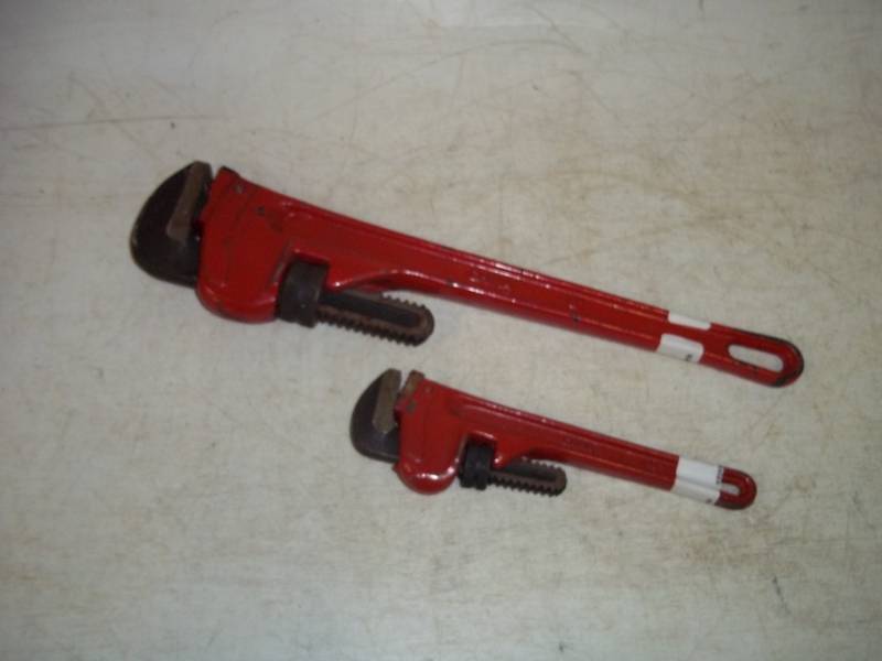 lot 65 image: Pair of Pipe Wrenches