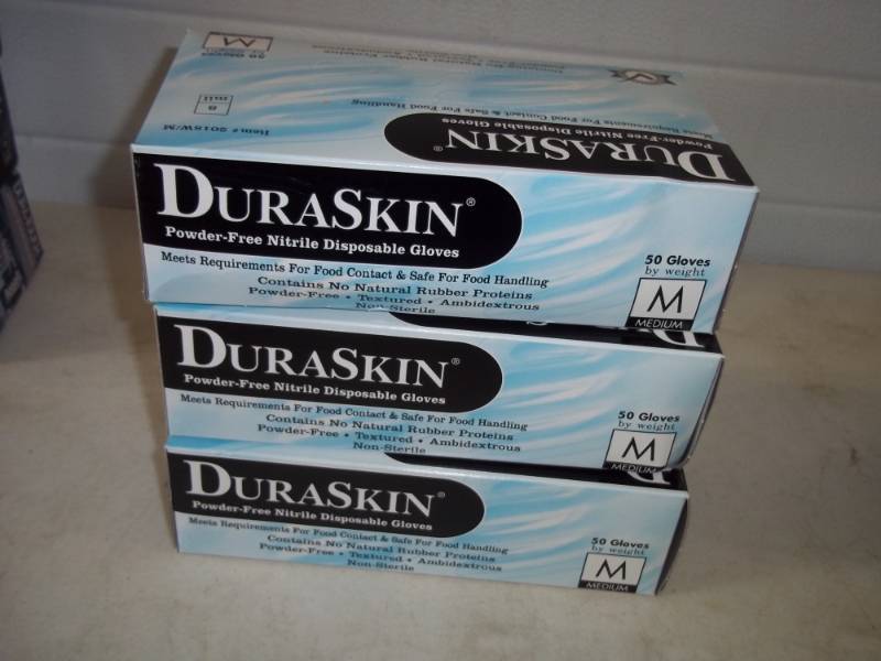 lot 81 image: 3 boxes of Nitrile Gloves size M