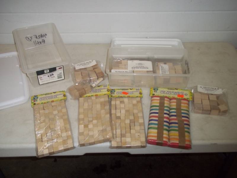lot 135 image: Assorted Wood Craft Parts