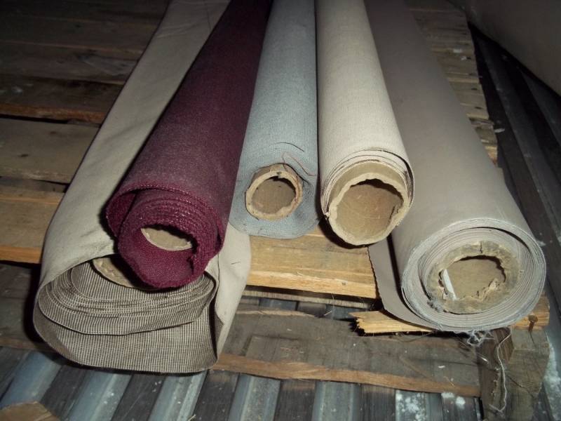 lot 162 image: 5 Rolls of canvas 62 wide