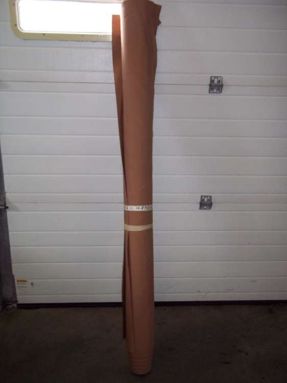 lot 197 image: 16.8 Yards of salmon colored vinyl