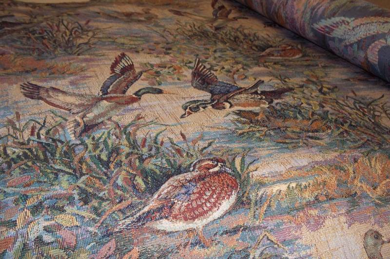 lot 239 image: Roll of Duck Print cloth 55 Wide