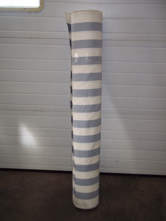 lot 279 image: Roll of Striped canvas 57 Wide