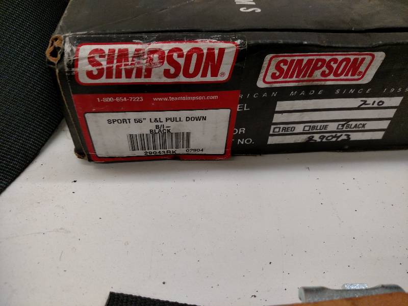 Simpson Sport 55 x 3 Seat Belt Se...