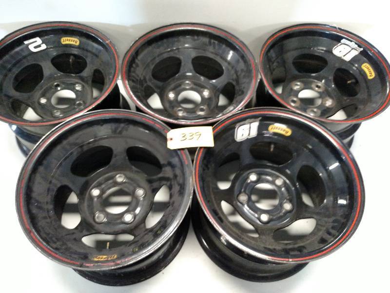 (5) Bassett 15 x 10 Rims, 5X5, 5 B...