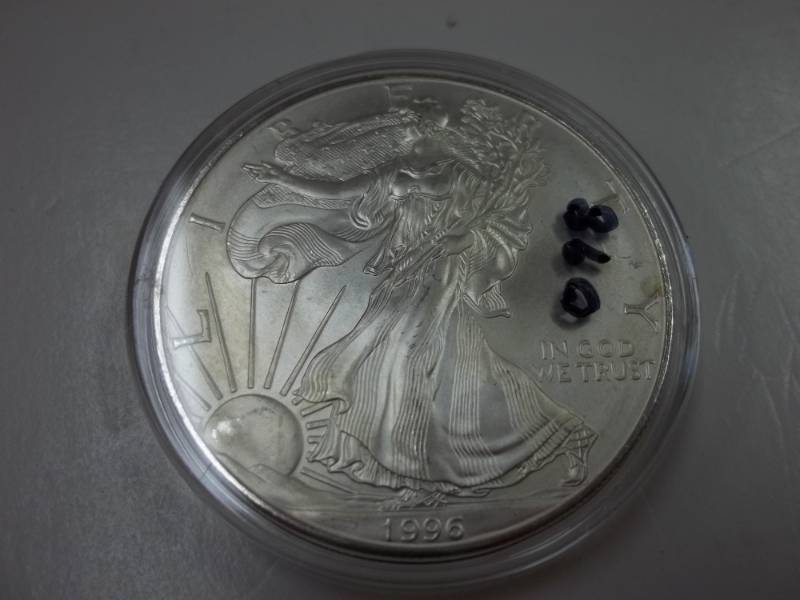 Silver American Eagle 1 Oz. Fine Silver Year 1996 Coin in case