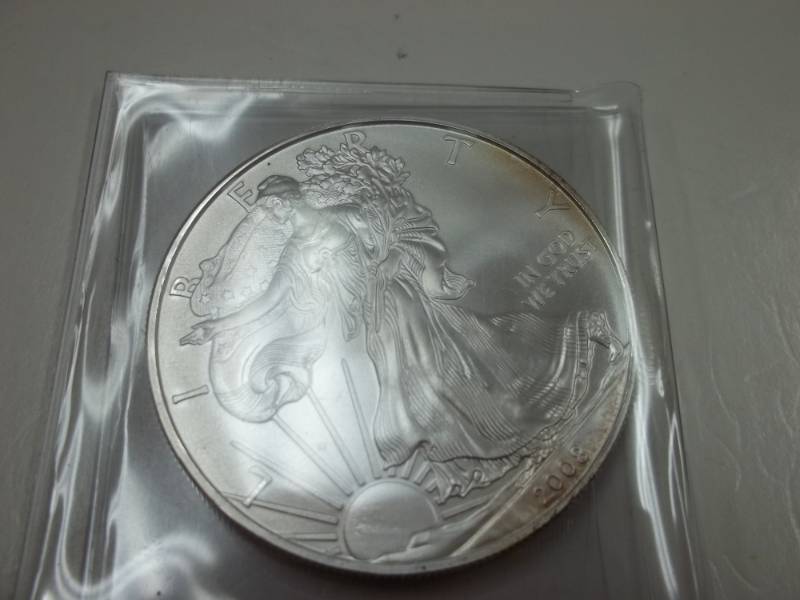 Silver American Eagle 1 Oz. Fine Silver Year 2008 Coin