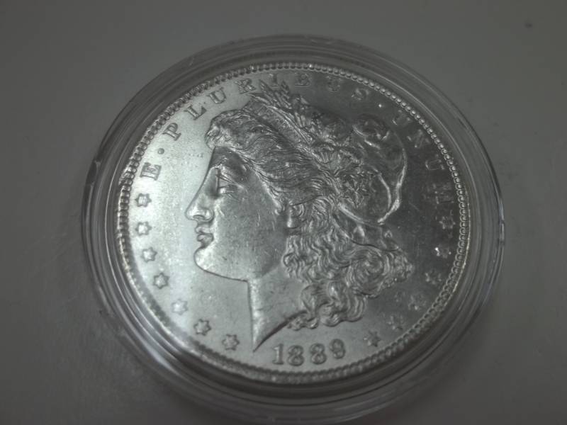 1889 Morgan Silver Dollar 90% Silver in Case