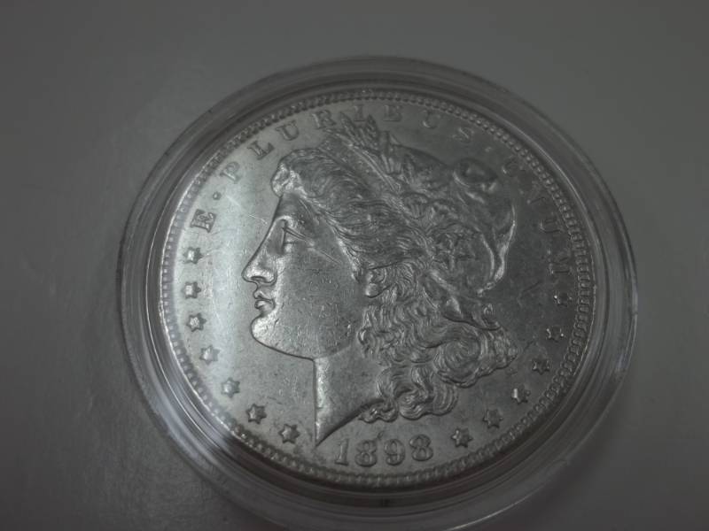 1898 Morgan Silver Dollar 90% Silver in Case