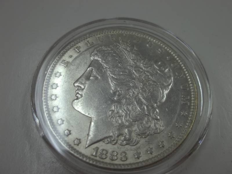 1883 Morgan Silver Dollar 90% Silver in Case