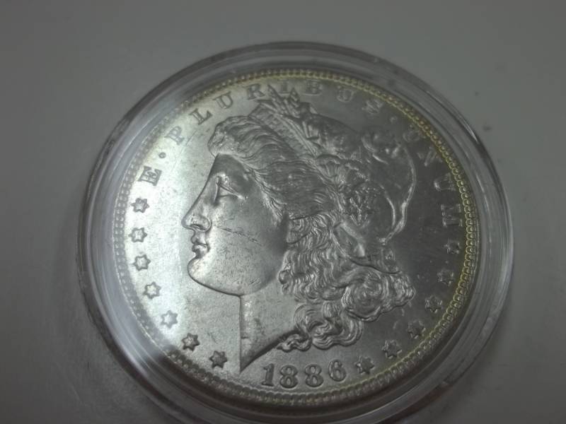 1886 Morgan Silver Dollar 90% Silver in Case