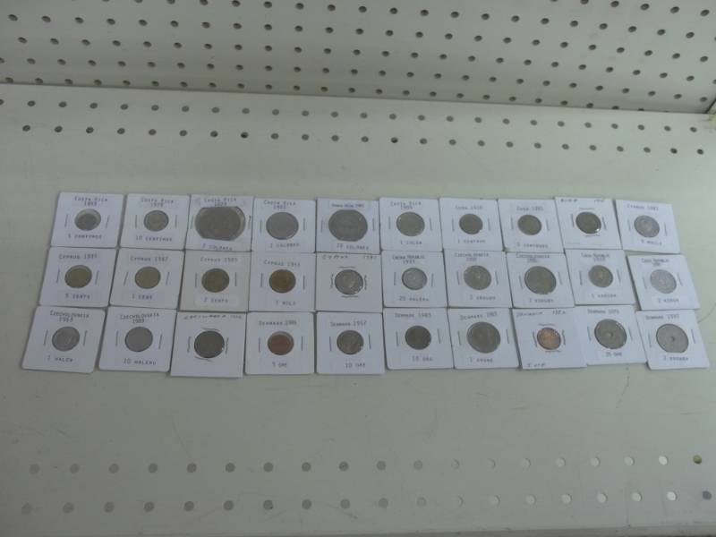 30 Foreign Coins