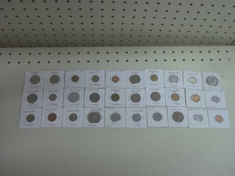30 Foreign Coins