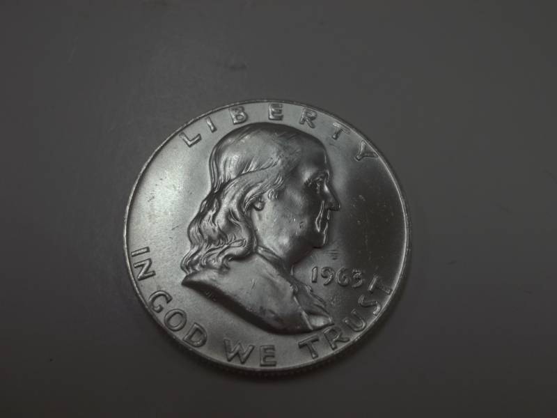 1963 Benjamin Franklin Half Dollar 90% Silver