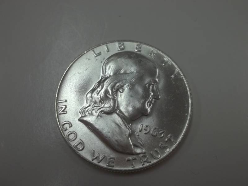 1963 Benjamin Franklin Half Dollar 90% Silver