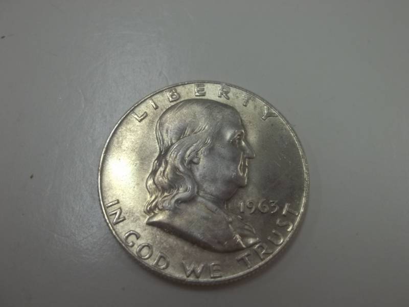 1963 Benjamin Franklin Half Dollar 90% Silver