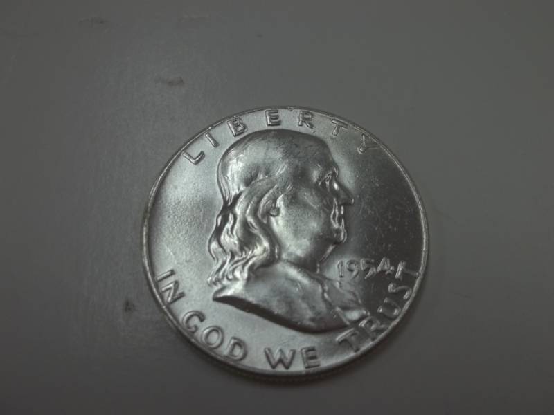 1954 P Benjamin Franklin Half Dollar 90% Silver