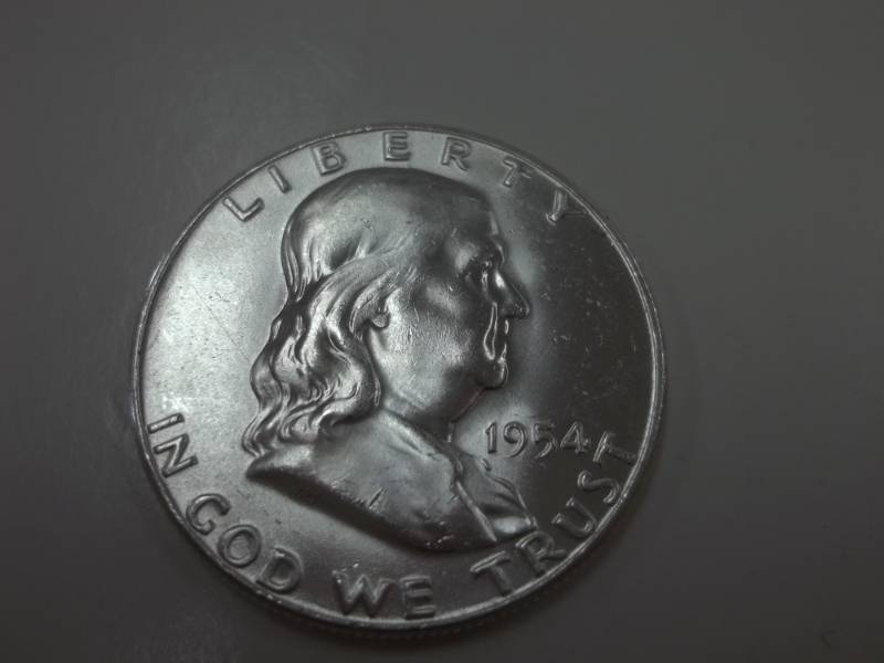 1954 P Benjamin Franklin Half Dollar 90% Silver