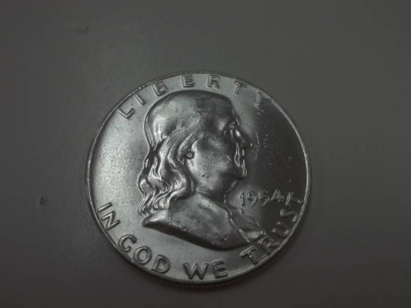 1954 P Benjamin Franklin Half Dollar 90% Silver
