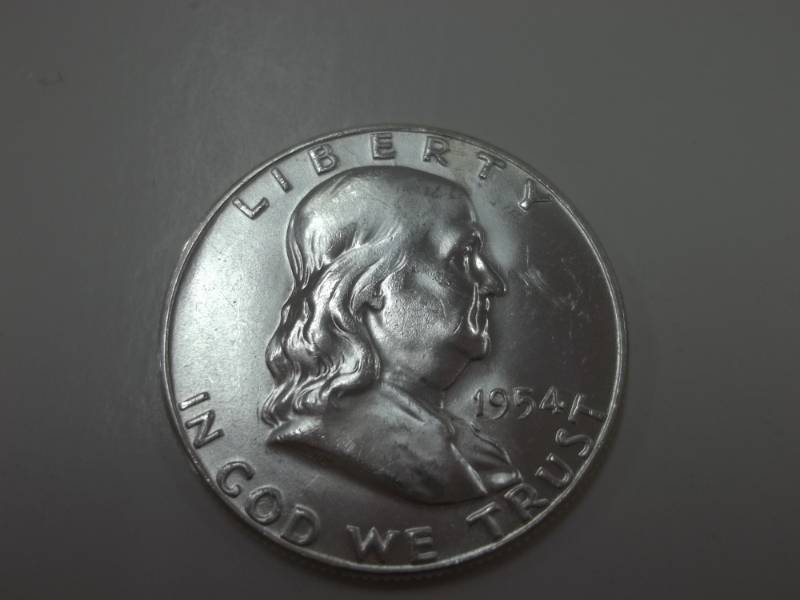 1954 P Benjamin Franklin Half Dollar 90% Silver