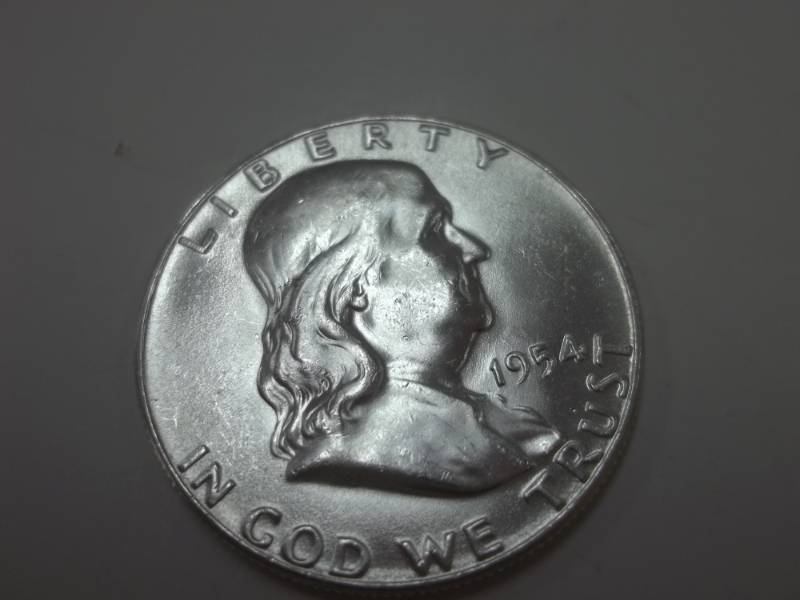 1954 P Benjamin Franklin Half Dollar 90% Silver