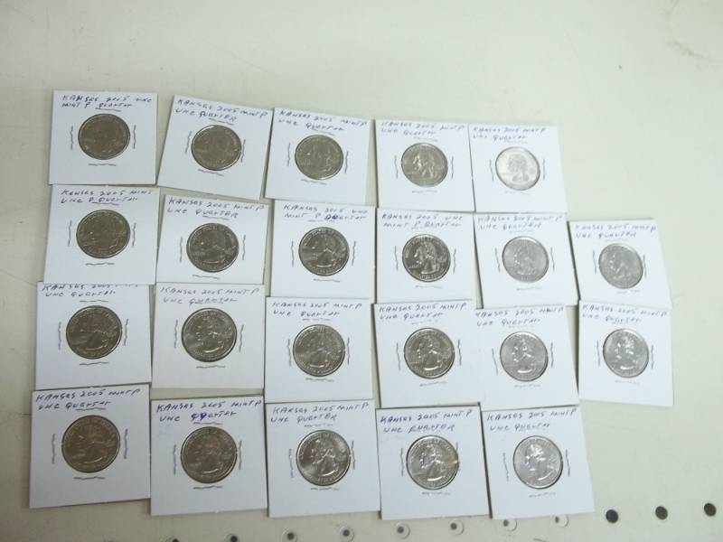 22 Kansas state quarters
