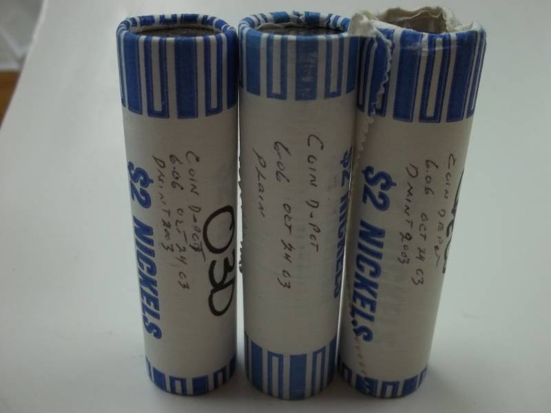 3 Rolls of Nickels