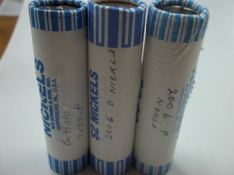 3 Rolls of Nickels