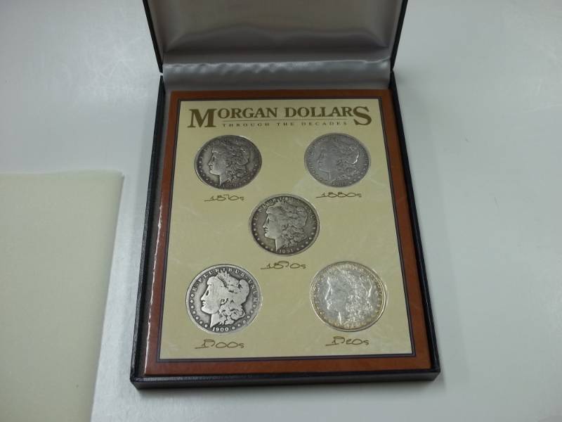 Morgan Silver Dollars Through the Decades set 90% Silver