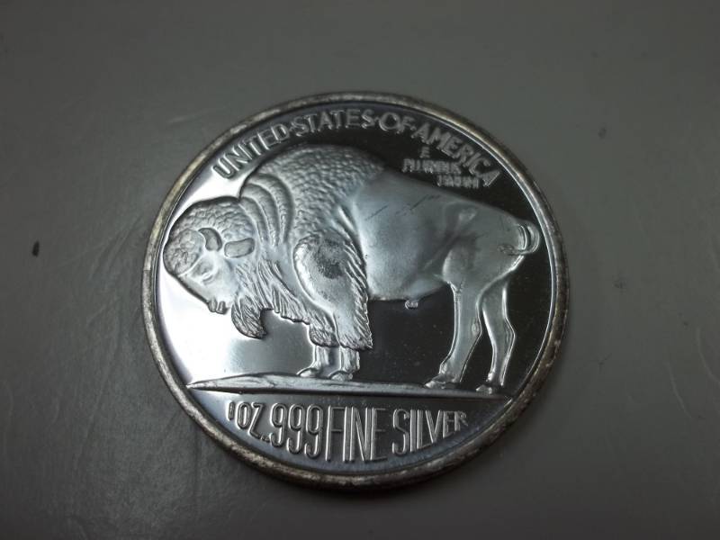 2002 Buffalo Silver Dollar 1oz. Fine Silver