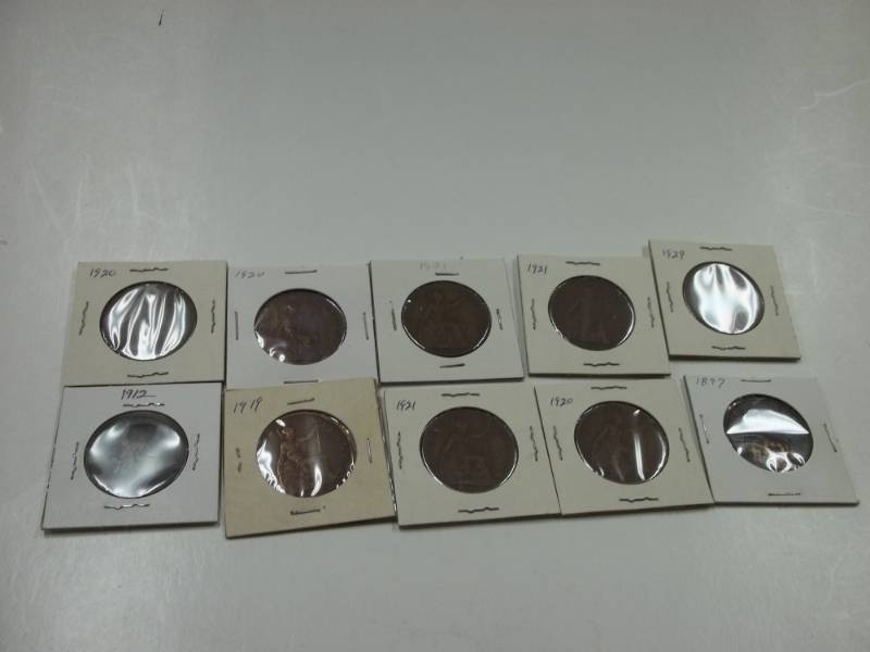 10 - One Penny Georgivs V DEI Gra Britt OMN Rex Fid Def Ind Imp