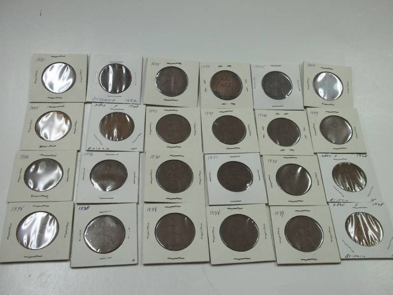 24 - One Penny Georgivs V DEI Gra Britt OMN Rex Fid Def Ind Imp